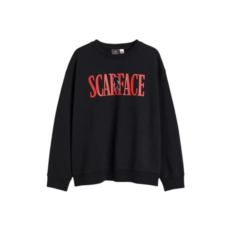 H&M Sweatshirt Men's Black/Scarface-0