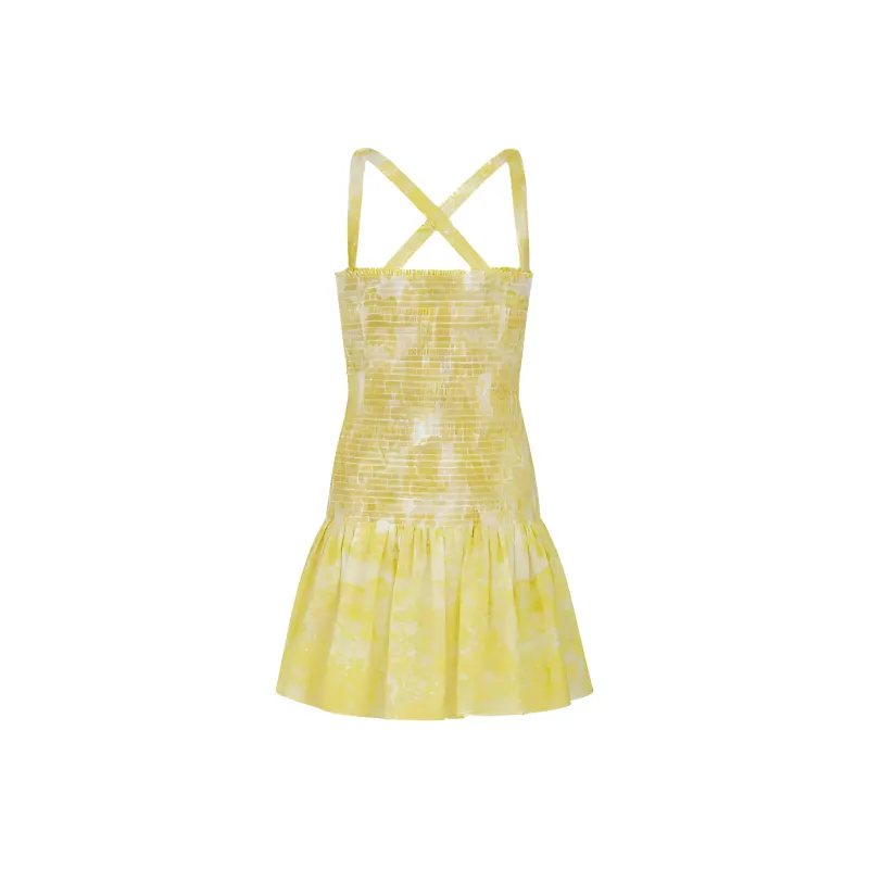 DIOR Slip Dresses Women's Yellow-1