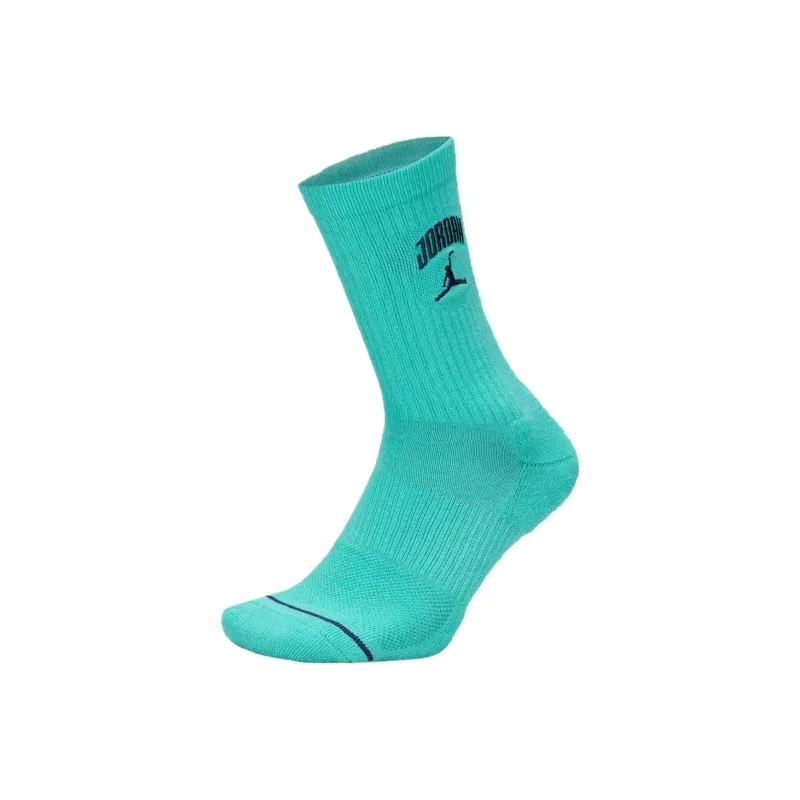 Jordan Everyday Mid Calf Socks Unisex 1 Pack Blue Green-2