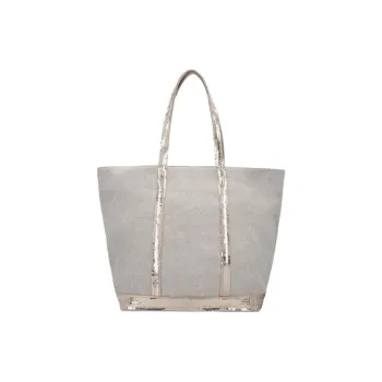 Vanessa Bruno Linen Tote Bag, Shopping Bag, Handbag, Shoulder Bag Women's Ecru