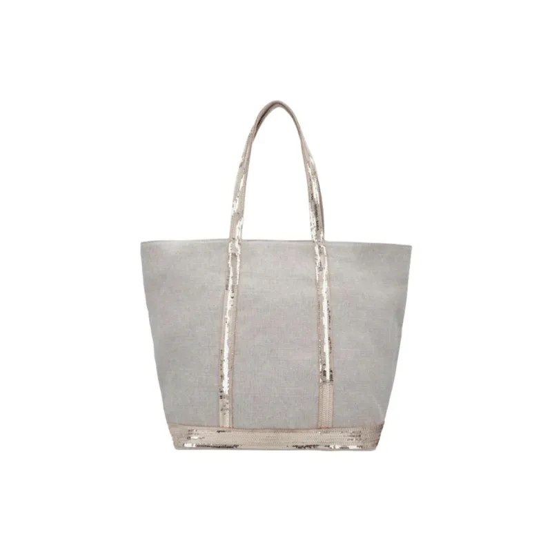 Vanessa Bruno Linen Tote Bag, Shopping Bag, Handbag, Shoulder Bag Women's Ecru-0