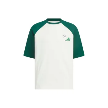 Adidas T Shirt Men's Jade White/Forest Green