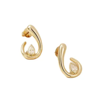 Shay Diamond 18K Gold Earrings Unisex Gold