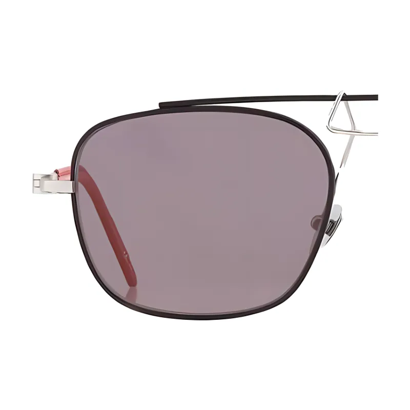 CALVIN KLEIN Titanium Aviator Sunglasses Men's Black-2