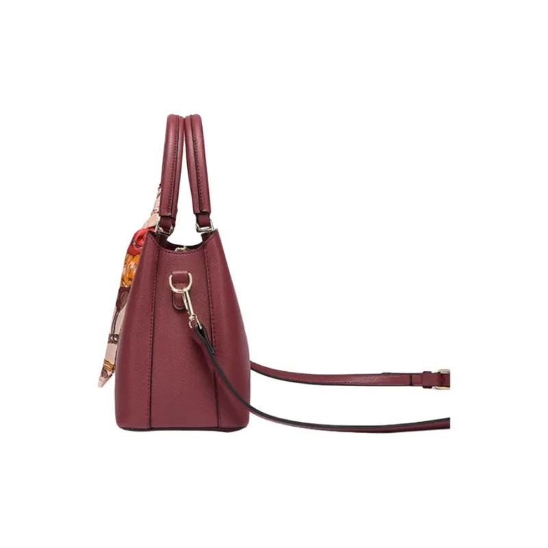 JOSINY Fabric, Synthetic Leather One Shoulder Handbag Medium Size Women's Multicolor-4