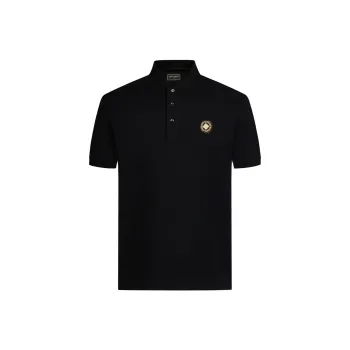 MANGANO Polo Shirts Men Black