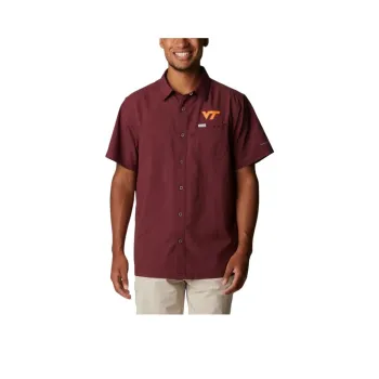 Columbia PFG Slack Tide™ Shirt Men's Burgundy