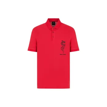ARMANI EXCHANGE SS24 Polo Shirt Men's Red