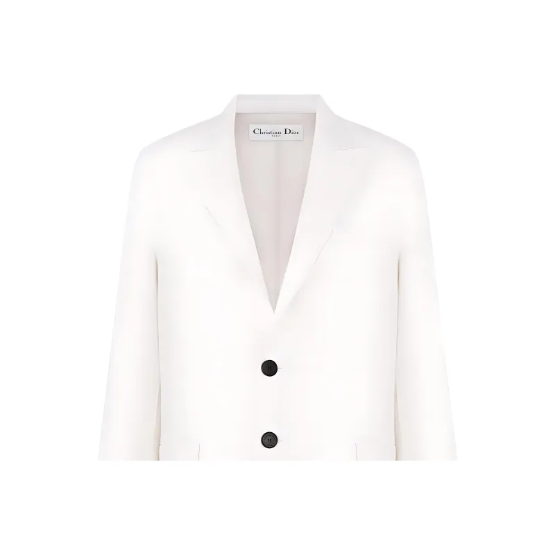 DIOR Blazer Business Suits Coats Women's Beige-2