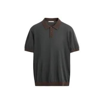 ZARA Polo Shirts Men Brown
