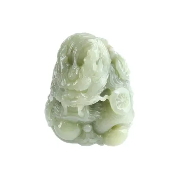 POSILAN Hetian Jade Pendants Pale Greenish White Jade Unisex