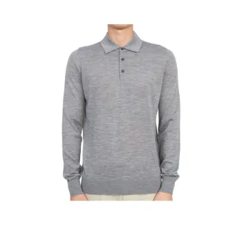 JOHNSTONS OF ELGIN Polo Shirt Men's Gray