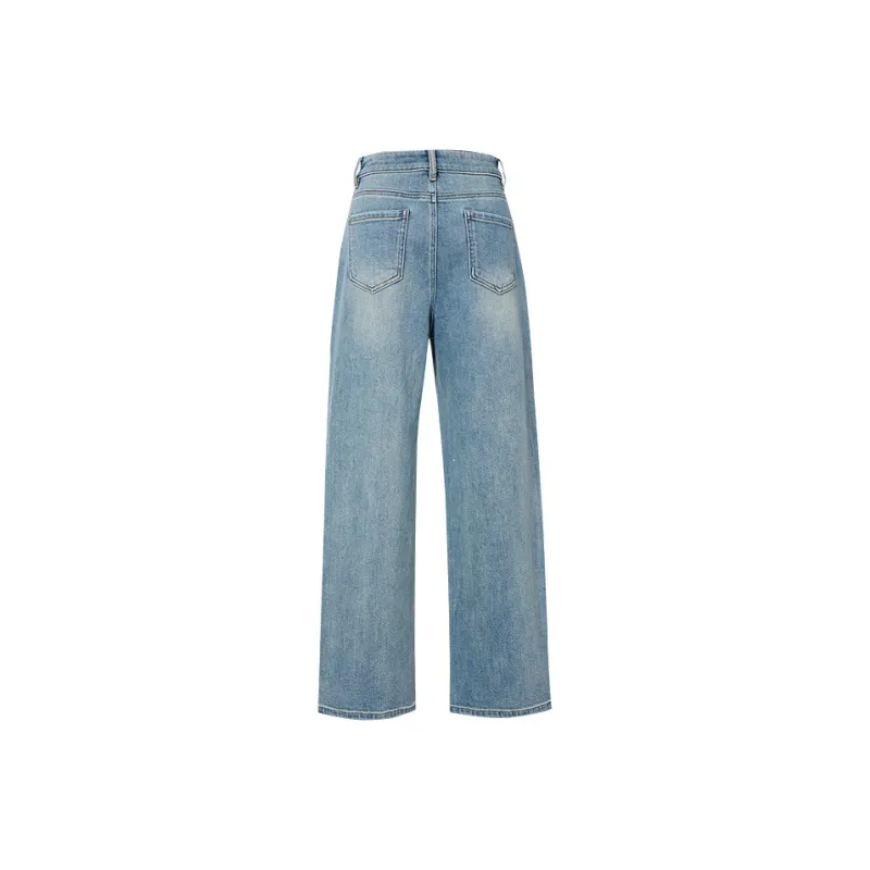 Hopeshow Jeans Women's Light Denim Blue 070-1
