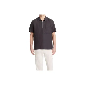 VINCE Polo Shirt Men's Washed Black