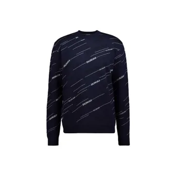 Balenciaga Sweaters Men Dark Blue