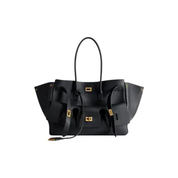 Balenciaga Bel Air Cow Leather Tote Bag, Shopping Bag, Handbag Medium Size Women's Black