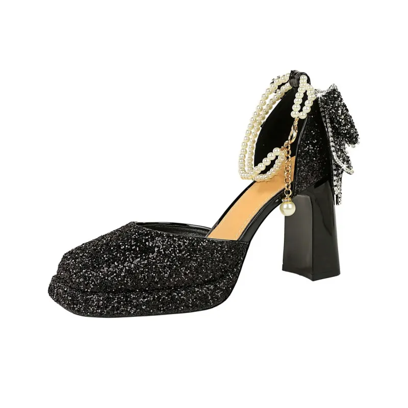 YAFEI XUANYU Chunky Heel High Heels 9CM Women's-8