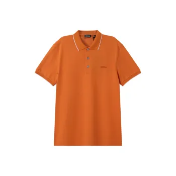 Zegna SS24 Polo Shirt Men's Bright Orange