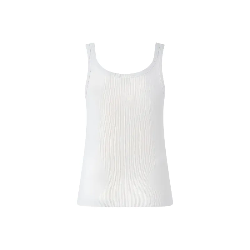 PINKO Knitted Lurex Tank Top-1
