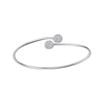 CHAOHONGJI 999 Fine Silver Adjustable Opening Bangle Women's