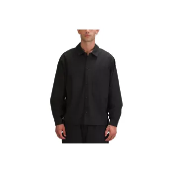 Lululemon Lab Jacquard Button Up Shirt Shirt Men's