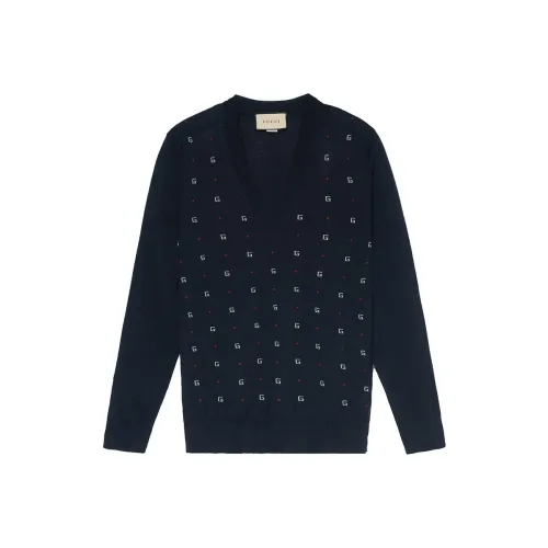 GUCCI Sweaters Men Dark Blue