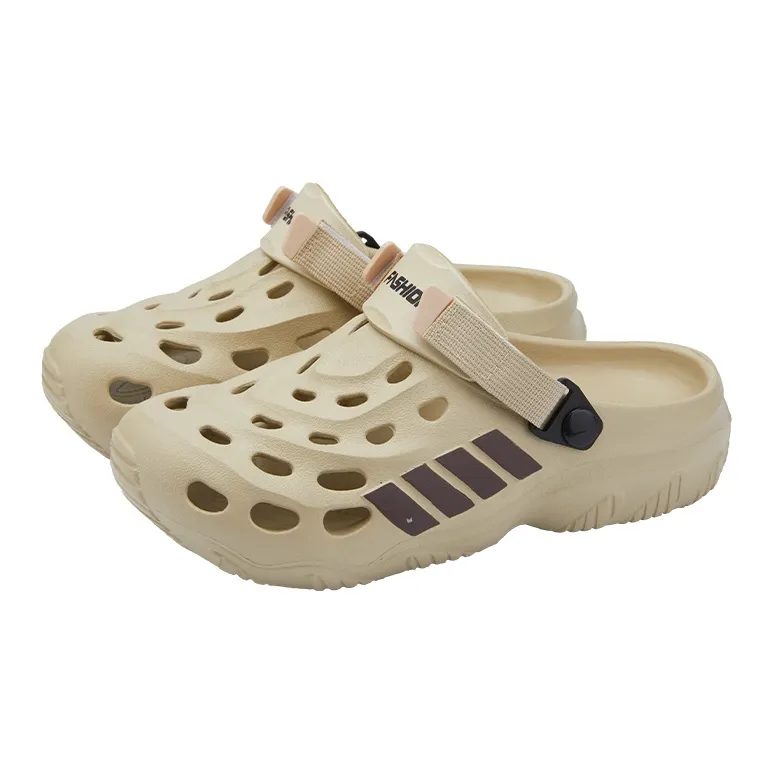 Warm Edge Platform Slippers For Men's Summer, Abrasion Resistant, Breathable, Trendy, Sports, Driving, And Student Use-0