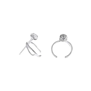 Universe Search S925 Silver Clip On Earrings Women's