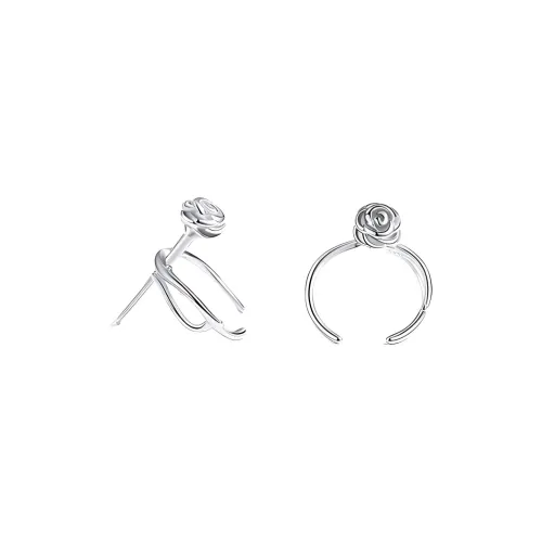 Universe Search S925 Silver Clip On Earrings Women's