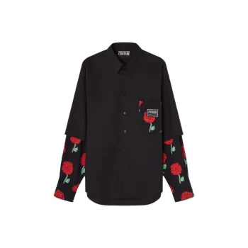 VERSACE JEANS COUTURE Shirt Men's Black