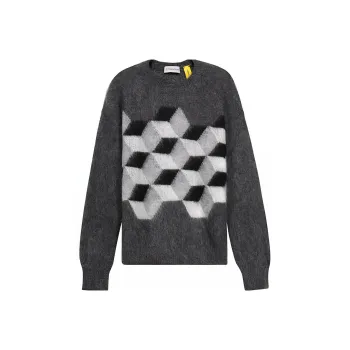 Moncler Sweaters Men Gray