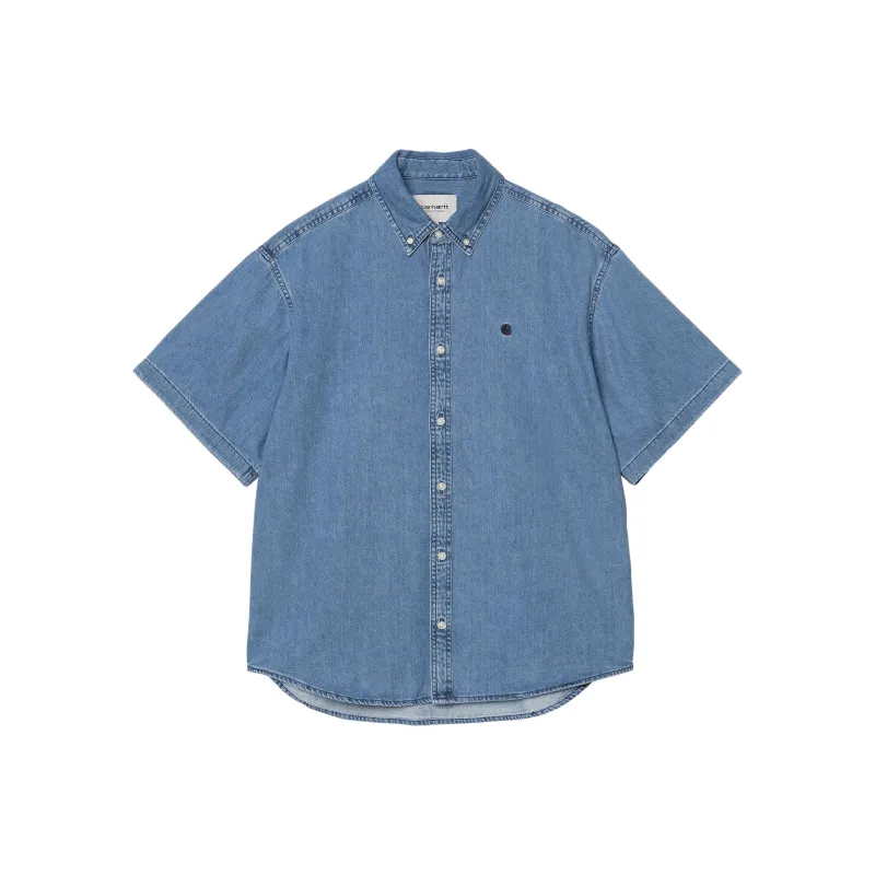 Carhartt WIP Lucas Short sleeve Denim Shirt-0