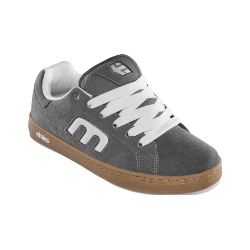ETNIES Abrasion Resistant Slip Resistant Low Top Skateboard Shoes Unisex Gray-1