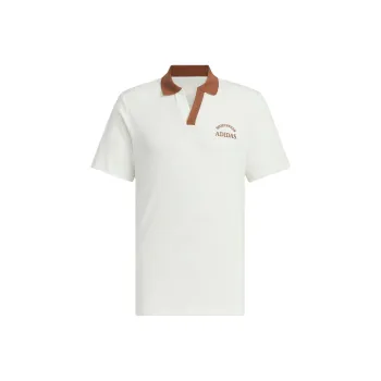 Adidas VERBIAGE POLO TEE Polo Shirt Men's Jade White/Brown