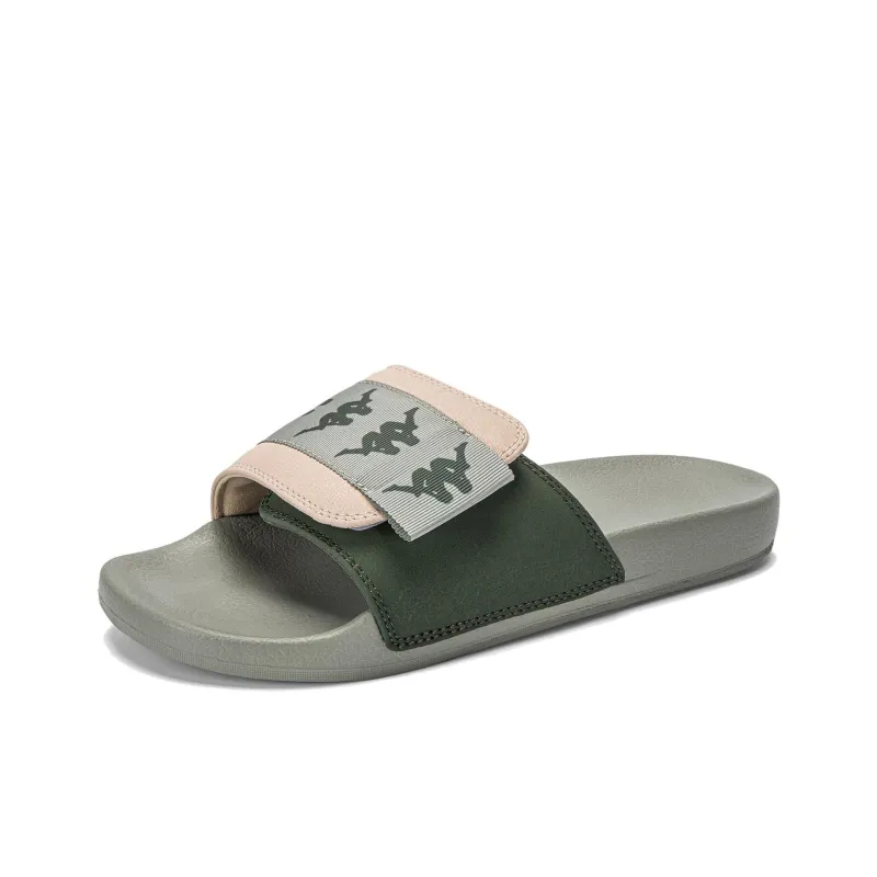 Kappa Slip Resistant Slide Slippers Unisex Green Umber-2