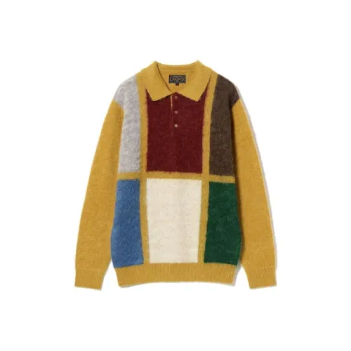 Beams PLUS Sweater Men's Mustard