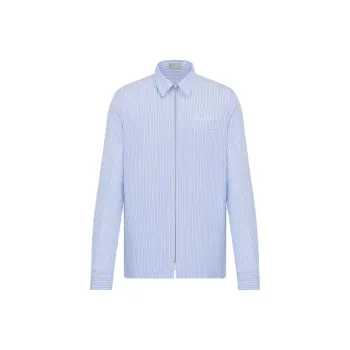 DIOR Christian DIOR Couture Pinstriped Zipped Shirt