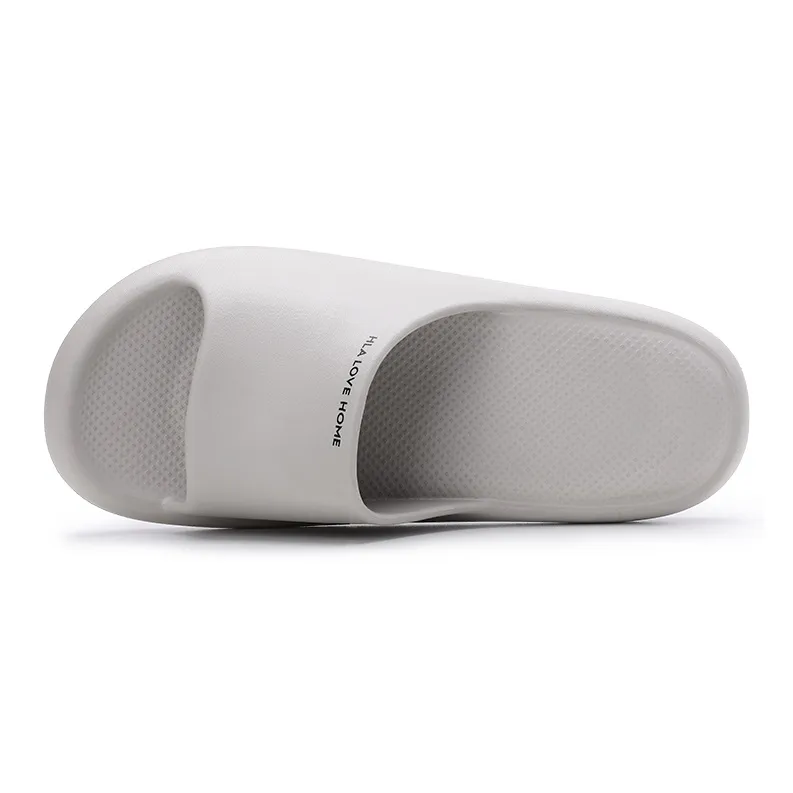 HLA Couple Home Slippers, Summer Minimalist Style Lightweight Bathroom Bathing Slip Resistant Slippers-15