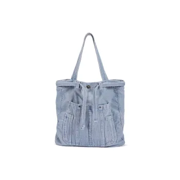 Dubaolu Fabric Shoulder Bag Large Size Women's Denim Blue