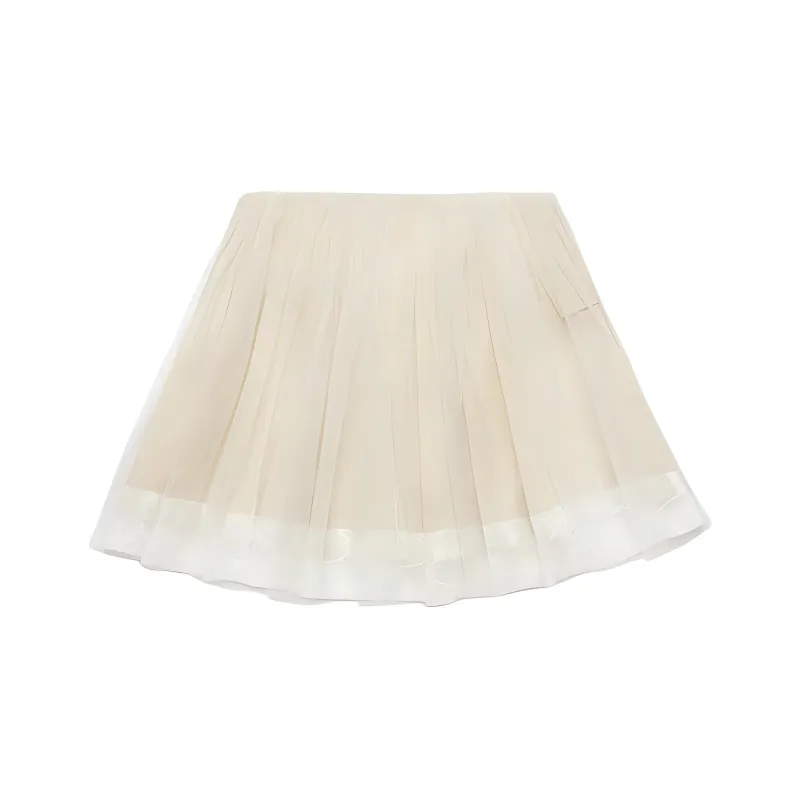 CLOT x Reverie By Caroline Hú Casual Short Skirts Women's Cream-1