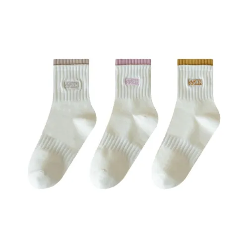 PLANDOO Mid Calf Socks Women's 3 Pack