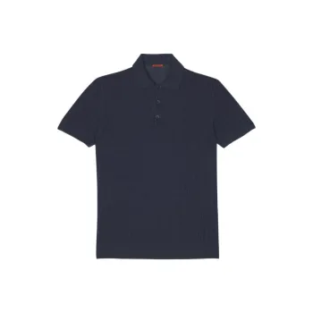 Barena Ribbed Knitted Short Sleeved Polo Shirt