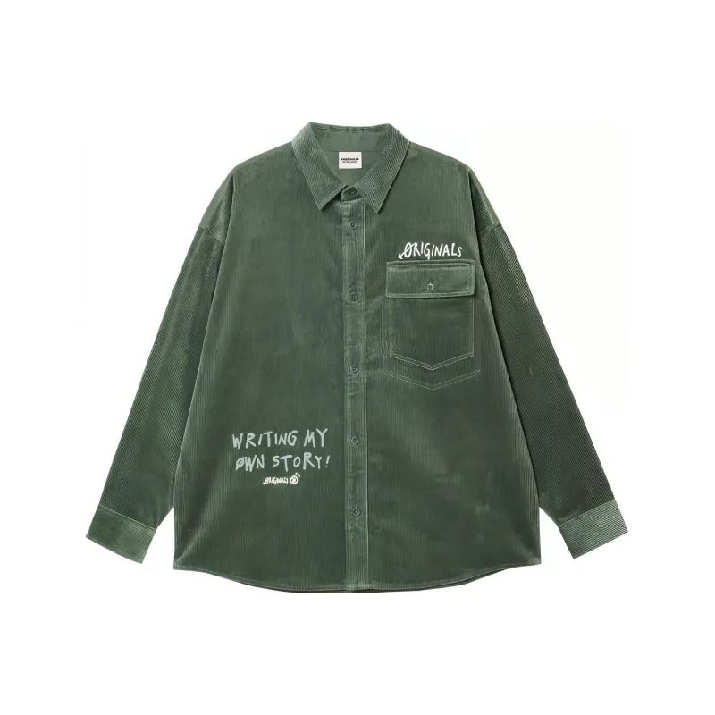 JACK JONES· Long Sleeved Shirt Top Men's Duck Green-0