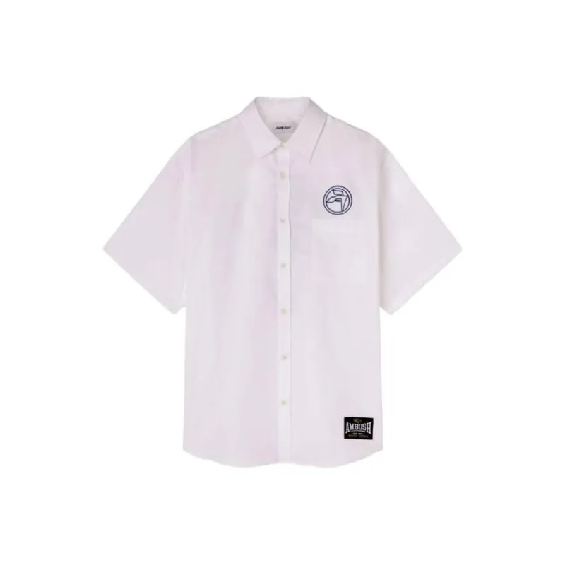 AMBUSH Logo Embroidered Short Sleeved Shirt-0