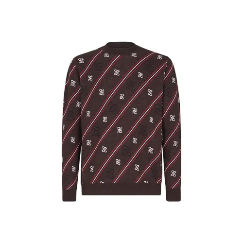FENDI Sweaters Men Dark Brown