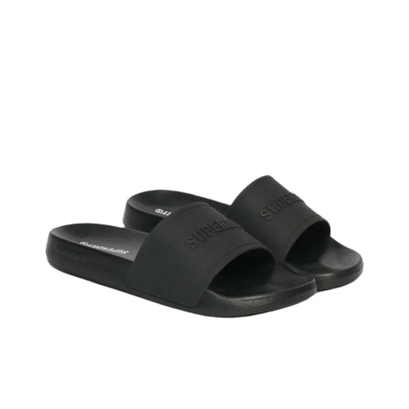 SUPERDRY Abrasion Resistant Slide Slippers Men's Black-1