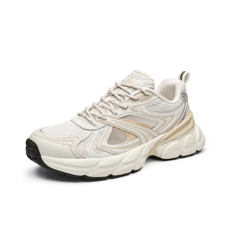 Kappa Anti Slip Wear Resistant Low Top Chunky Sneakers Unisex Moon Gray-2