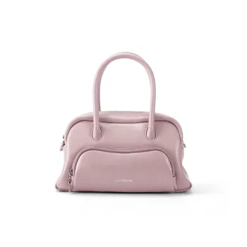 LA FESTIN Cow Leather Boston Bag Handbag Small Size Women's Multicolor