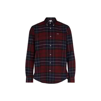 BARBOUR FW23 Shirt Men's Red Blue