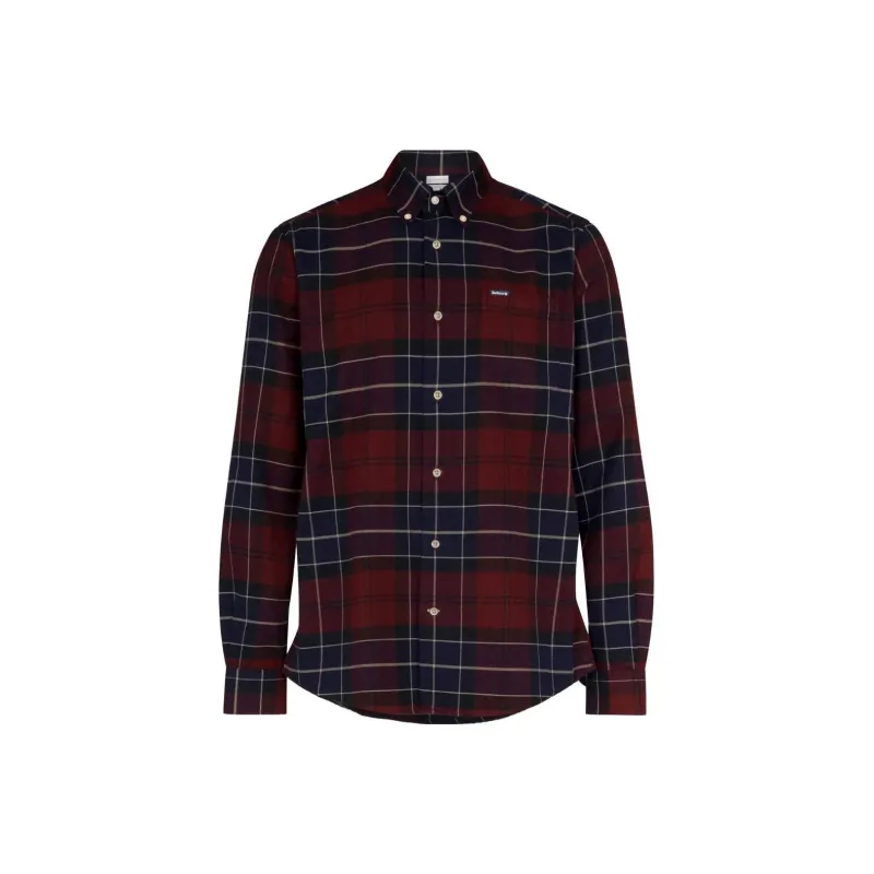 BARBOUR FW23 Shirt Men's Red Blue-0